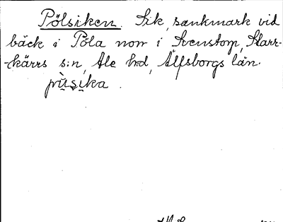 Bild på arkivkortet för arkivposten Pölsiken