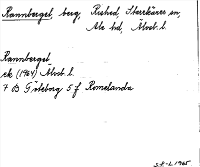 Bild på arkivkortet för arkivposten Rannberget