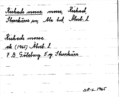 Bild på arkivkortet för arkivposten Risheds mosse