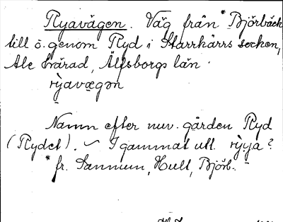 Bild på arkivkortet för arkivposten Ryavägen