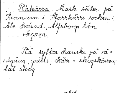 Bild på arkivkortet för arkivposten Råkärra