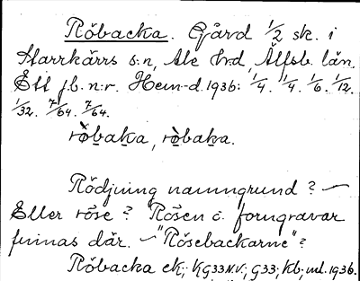 Bild på arkivkortet för arkivposten Röbacka