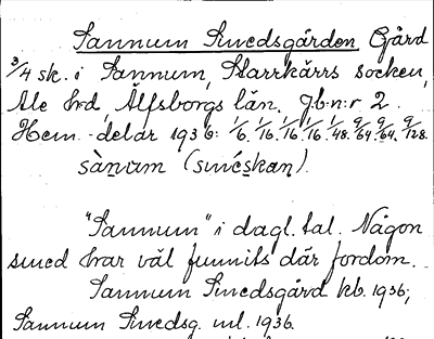 Bild på arkivkortet för arkivposten Sannum, Smedsgården