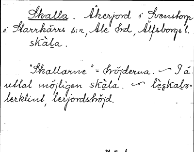 Bild på arkivkortet för arkivposten Skalla