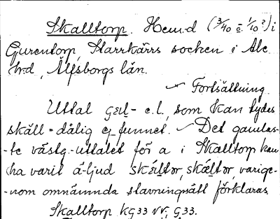 Bild på arkivkortet för arkivposten Skalltorp