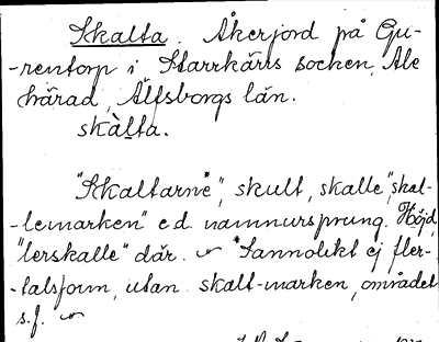 Bild på arkivkortet för arkivposten Skalta