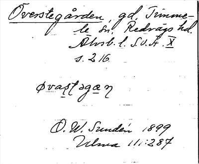 Bild på arkivkortet för arkivposten Överstegården