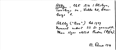 Bild på arkivkortet för arkivposten Alby