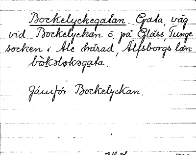 Bild på arkivkortet för arkivposten Bockelyckegatan