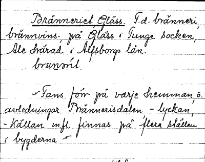 Bild på arkivkortet för arkivposten Bränneriet Gläss