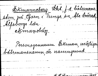 Bild på arkivkortet för arkivposten Ekmanneberg
