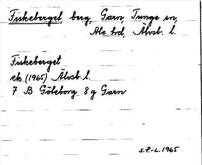 Bild på arkivkortet för arkivposten Fiskeberget