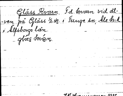 Bild på arkivkortet för arkivposten Gläss Kvarn