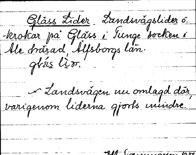 Bild på arkivkortet för arkivposten Gläss Lider
