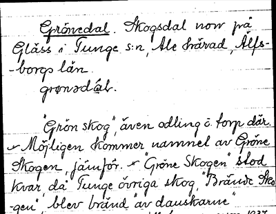 Bild på arkivkortet för arkivposten Grönedal