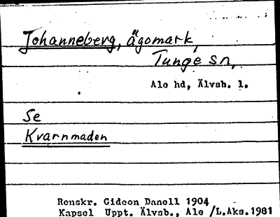 Bild på arkivkortet för arkivposten Johanneberg, se Kvarnmaden