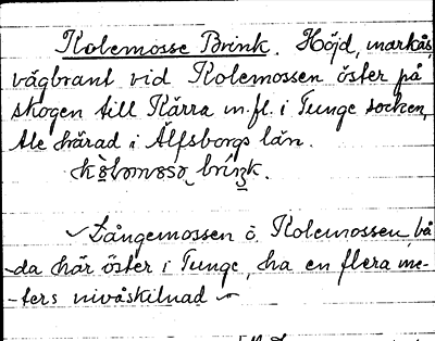 Bild på arkivkortet för arkivposten Kolemosse Brink