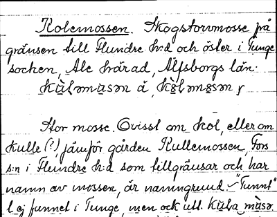 Bild på arkivkortet för arkivposten Kolemossen