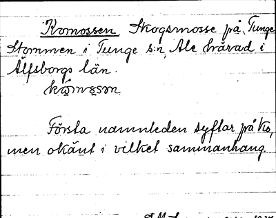 Bild på arkivkortet för arkivposten Komossen
