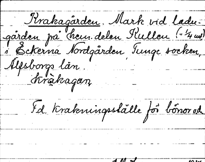 Bild på arkivkortet för arkivposten Krakagården