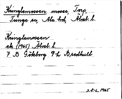 Bild på arkivkortet för arkivposten Kringlemossen
