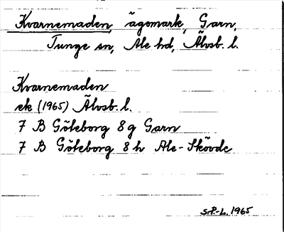 Bild på arkivkortet för arkivposten Kvarnemaden
