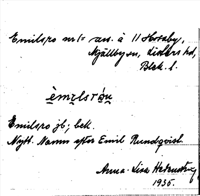 Bild på arkivkortet för arkivposten Emilsro