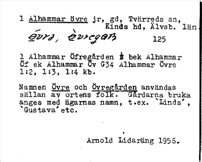 Bild på arkivkortet för arkivposten Alhammar övre