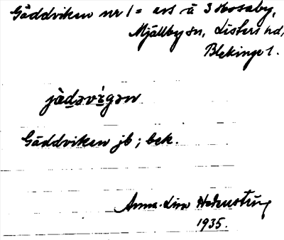 Bild på arkivkortet för arkivposten Gäddviken
