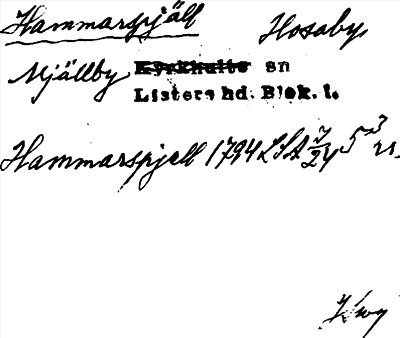 Bild på arkivkortet för arkivposten Hammarspjäll