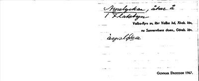 Bild på arkivkortet för arkivposten Aspelyckan