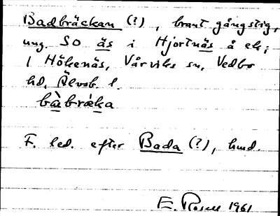 Bild på arkivkortet för arkivposten Badbräckan(?)