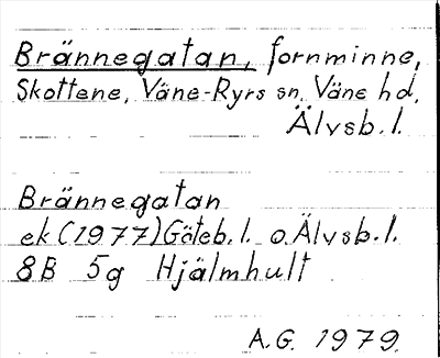 Bild på arkivkortet för arkivposten Brännegatan