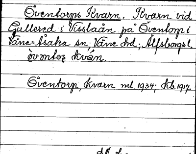 Bild på arkivkortet för arkivposten Öventorps Kvarn