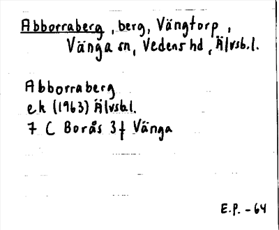 Bild på arkivkortet för arkivposten Abborraberg