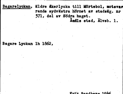 Bild på arkivkortet för arkivposten Bagarelyckan