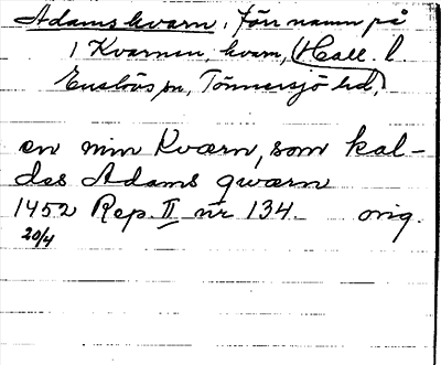 Bild på arkivkortet för arkivposten Adams kvarn