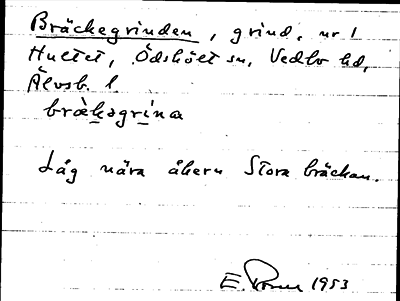 Bild på arkivkortet för arkivposten Bräckegrinden