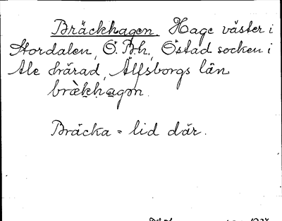 Bild på arkivkortet för arkivposten Bräckhagen