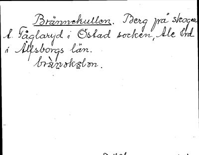 Bild på arkivkortet för arkivposten Brännekullen