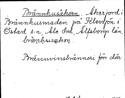 Bild på arkivkortet för arkivposten Brännhusåkern