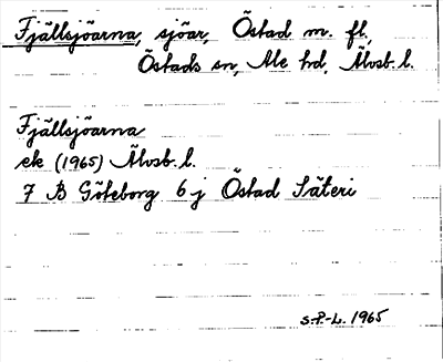 Bild på arkivkortet för arkivposten Fjällsjöarna