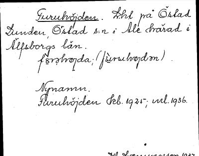 Bild på arkivkortet för arkivposten Furuhöjden