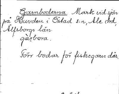 Bild på arkivkortet för arkivposten Garnboderna