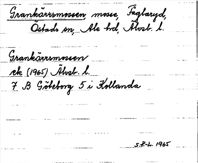 Bild på arkivkortet för arkivposten Grankärrsmossen