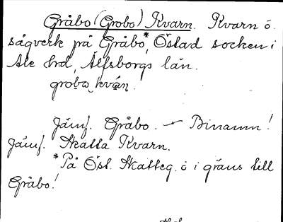 Bild på arkivkortet för arkivposten Gråbo (Grobo) Kvarn