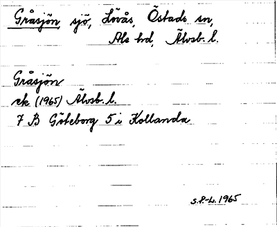 Bild på arkivkortet för arkivposten Gråsjön