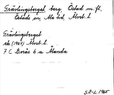 Bild på arkivkortet för arkivposten Grävlingsberget