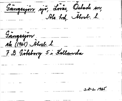 Bild på arkivkortet för arkivposten Gängesjön
