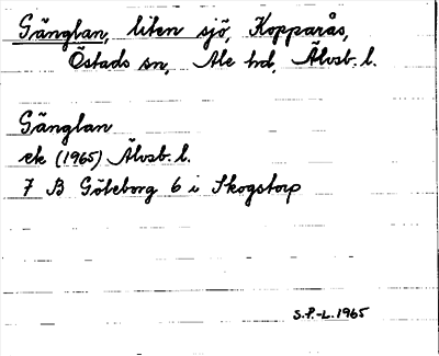Bild på arkivkortet för arkivposten Gänglan